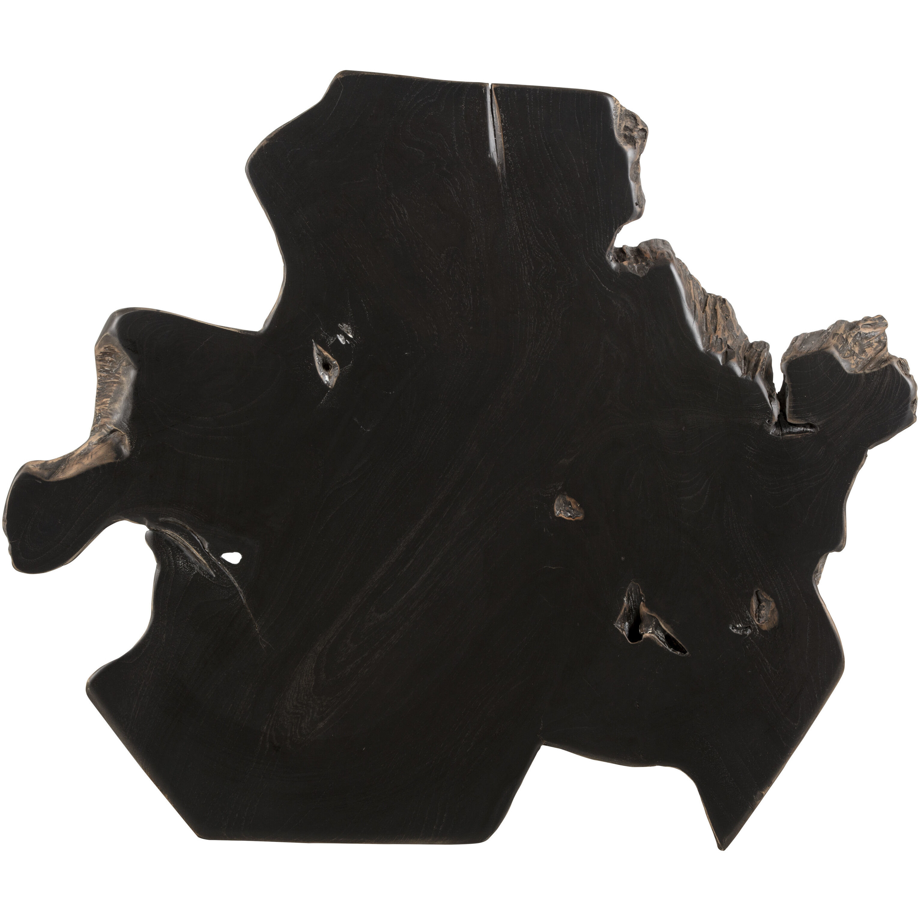 Wyatt 31 X 28 inch Black / Dark Brown Side Table